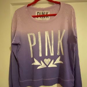 Bling PINK crewneck, size small